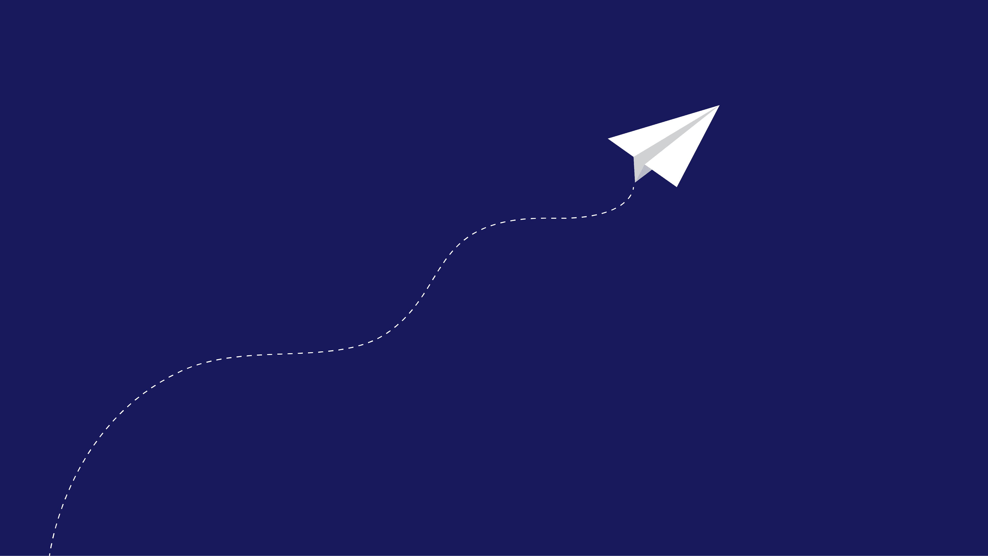 Illustration som föreställer ett pappersflygplan