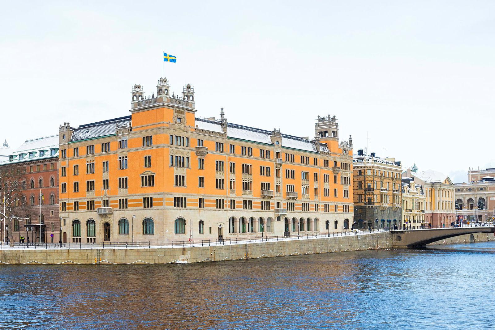 Utsikt över Rosenbad i Stockholm